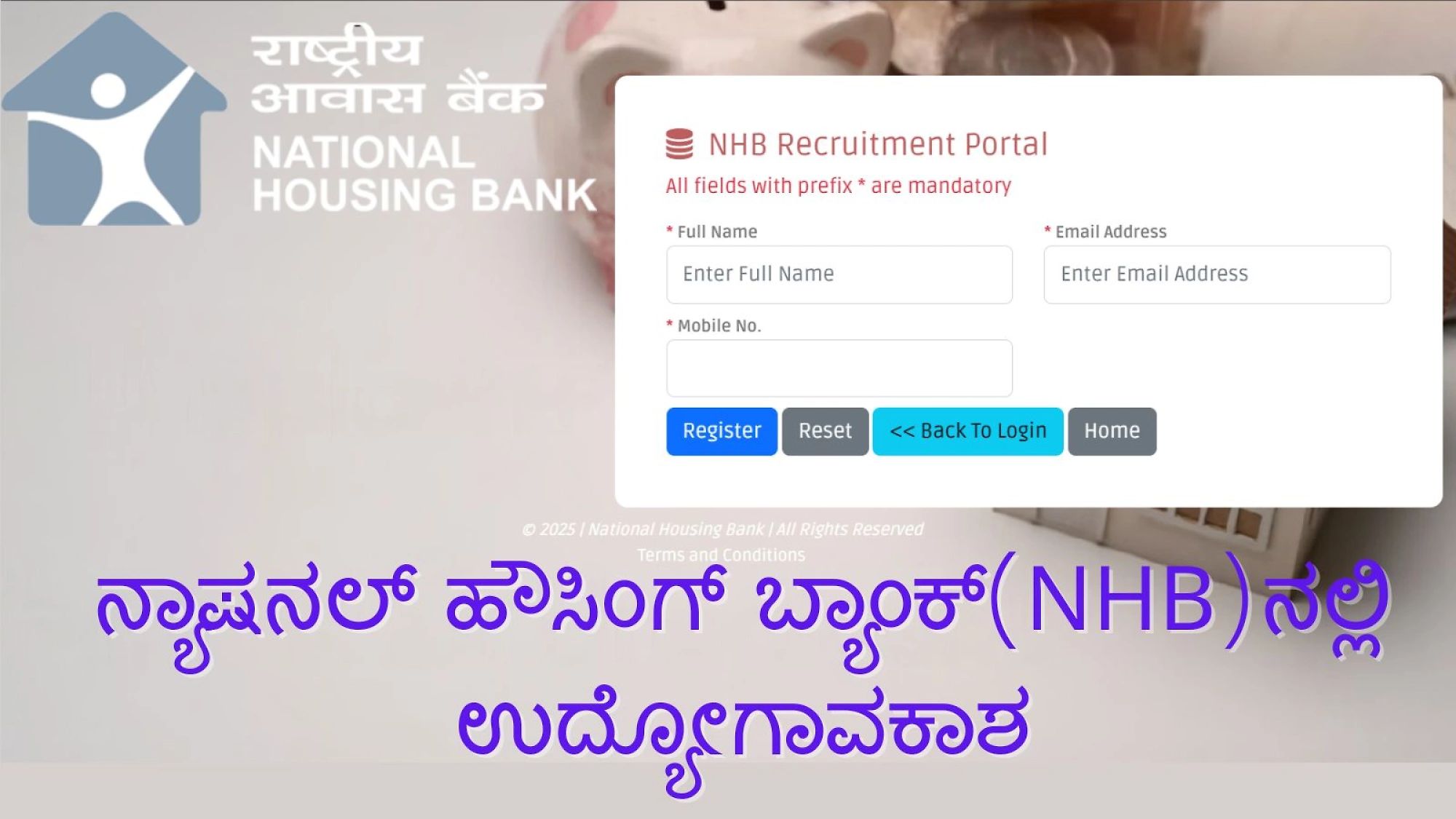 National Housing Bank (Nhb) Officer Notification 2025