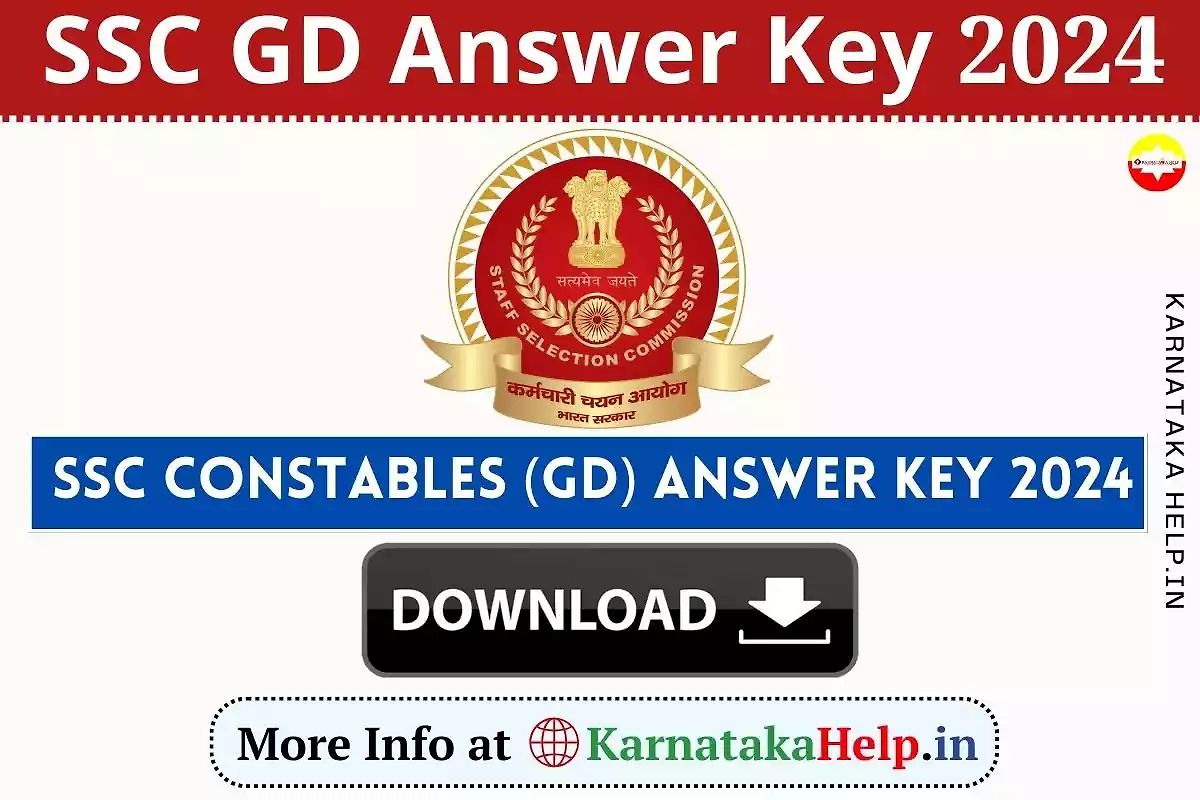 Ssc Gd Constable Answer Key 2024
