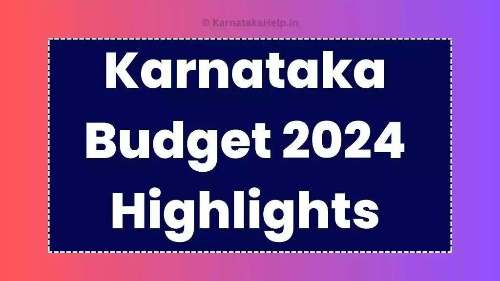 Karnataka Budget 2024