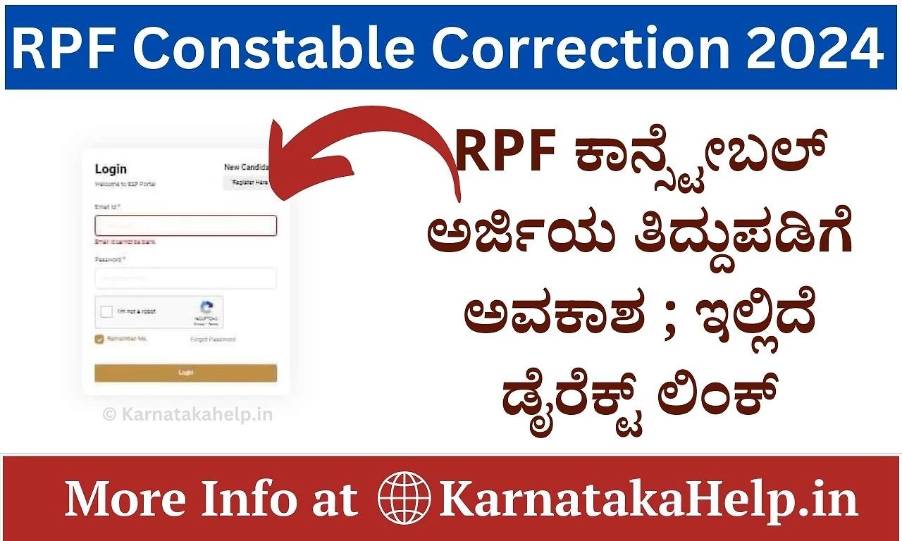 Rpf Constable/Si Correction 2024