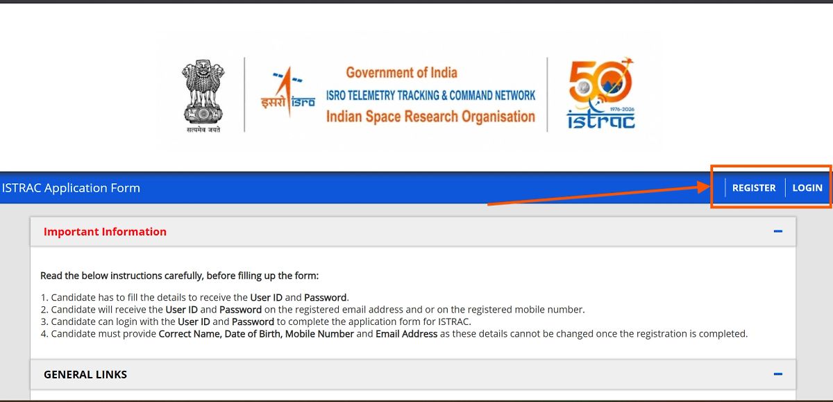 Isro Istrac Various Assistant And Draughtsman Notification 2026