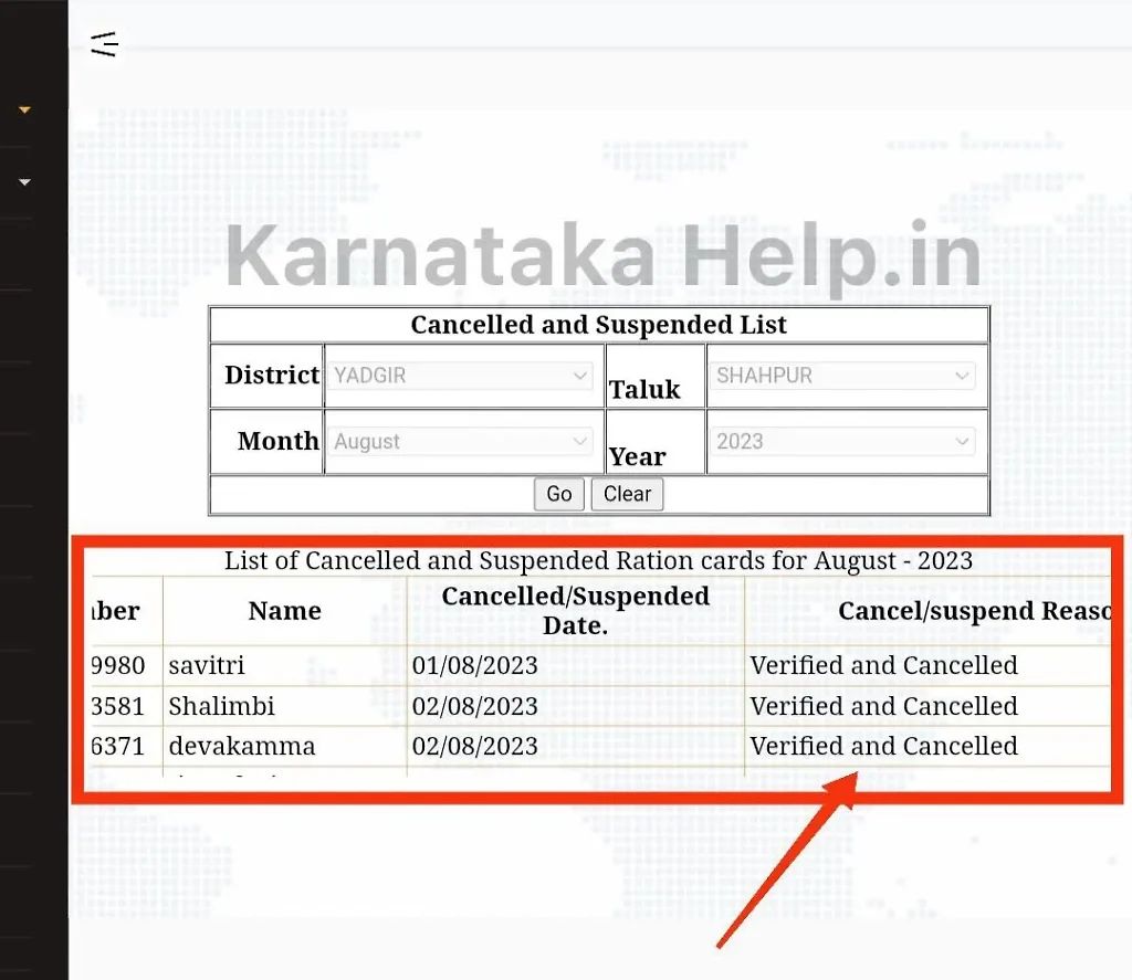 Gruha Lakshmi Dbt Rejected Candidates List