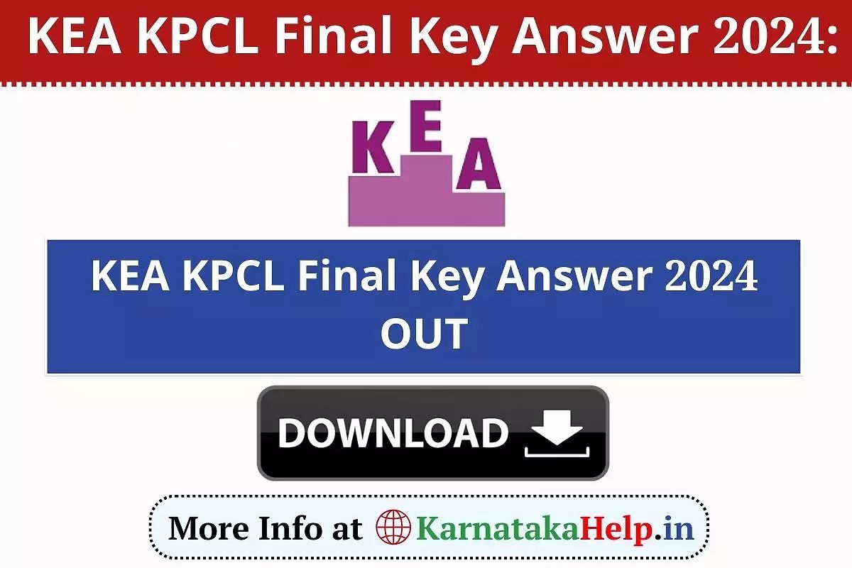 Kea Kpcl Final Key Answer 2024