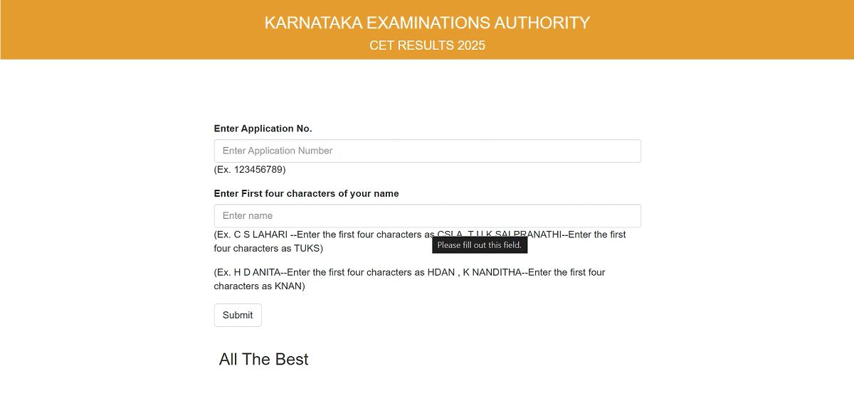 Kcet 2025 Result Link