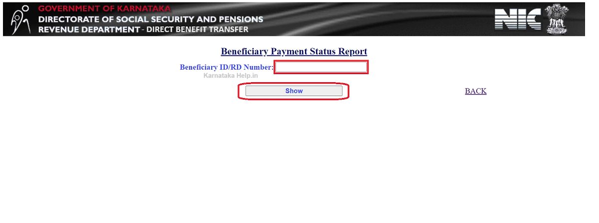 Check Pension Dbt Status Online Karnataka