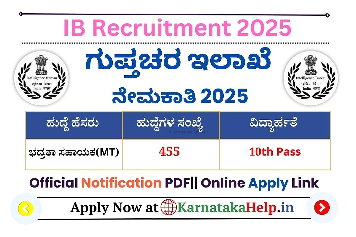 Ib Security Assistant (Mt) Notification 2025