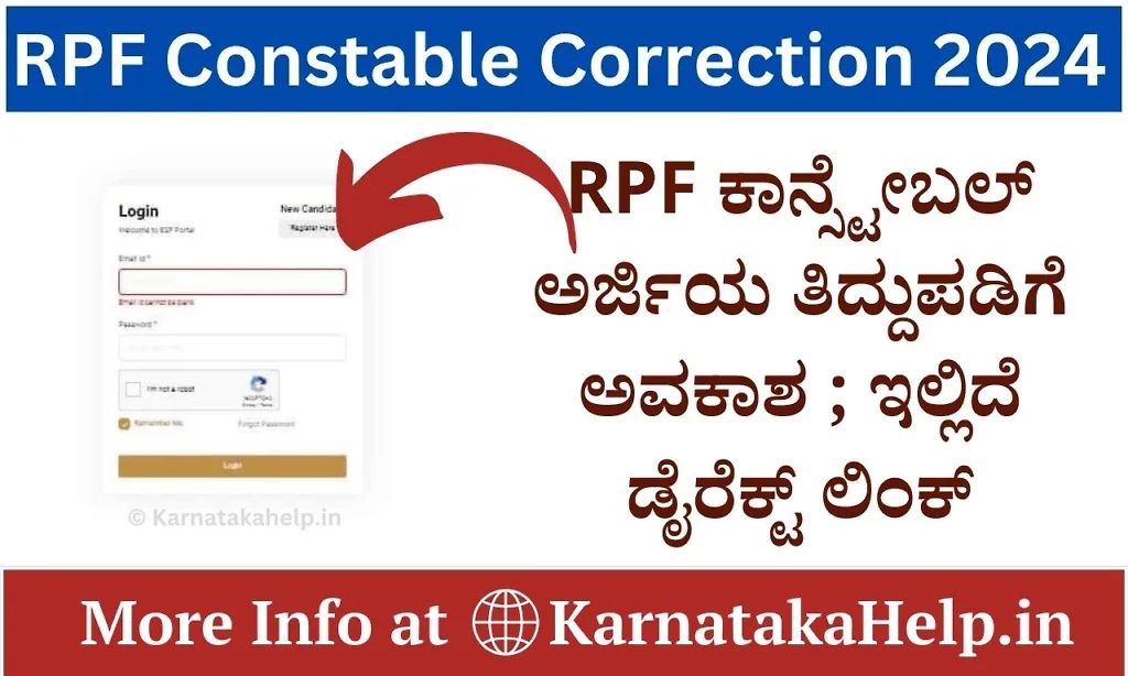 Rpf Constable/Si Correction 2024