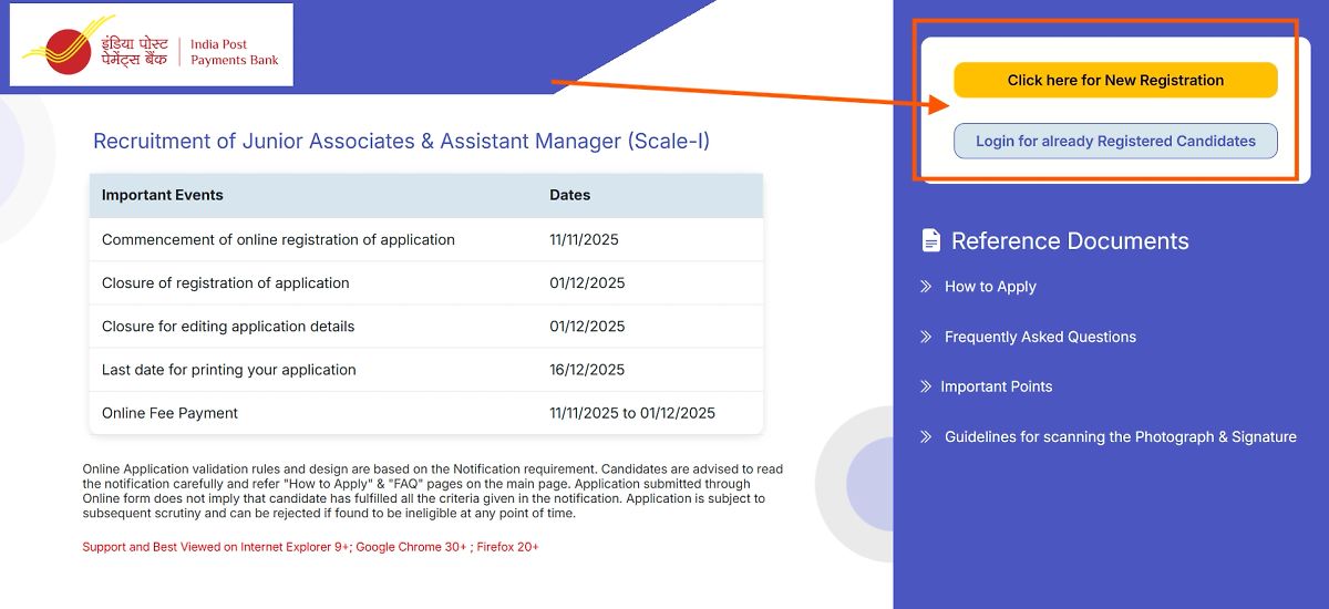 Ippb Junior Associates &Amp; Assistant Manager (Scale-I) Online Form 2025