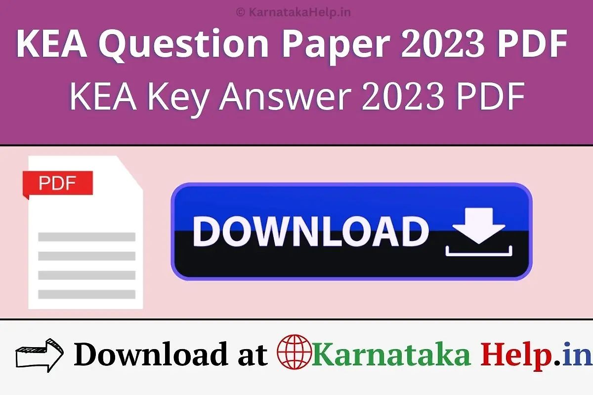 Kea Question Paper 2023 Pdf