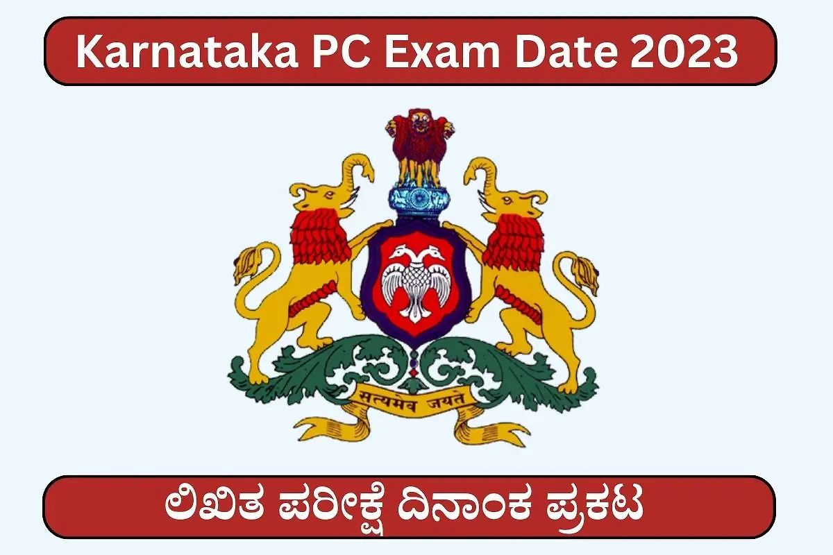 Karnataka Pc Exam Date 2023 Notification