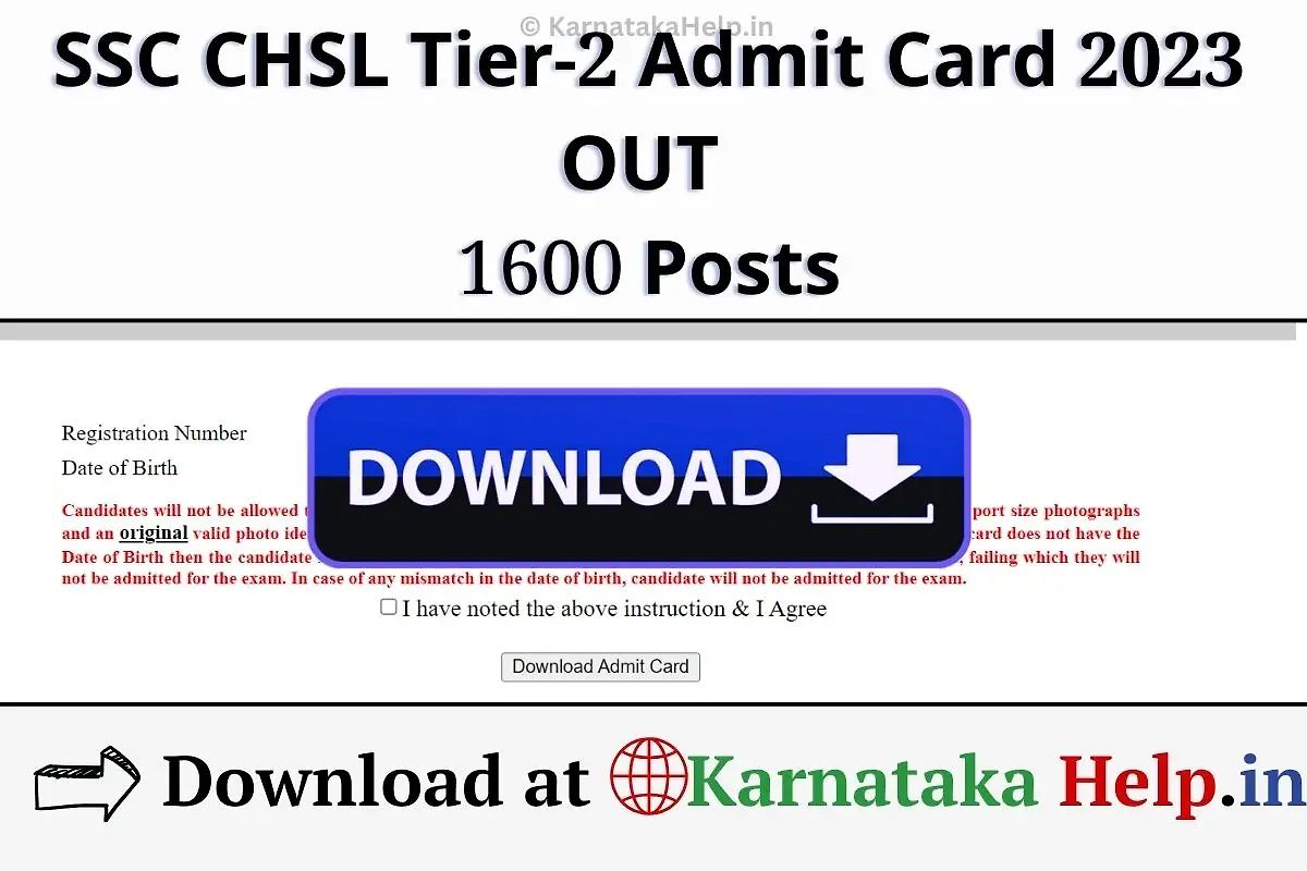 Ssc Chsl Tier-2 Admit Card 2023