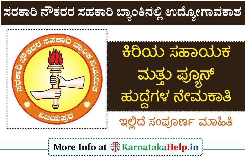 Sns Bank Vijayapura Junior Assistant And Peon Recruitment 2026