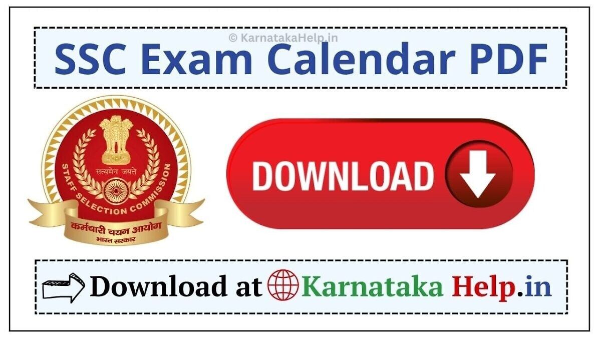 Ssc Exam Calendar 2024-25 Pdf
