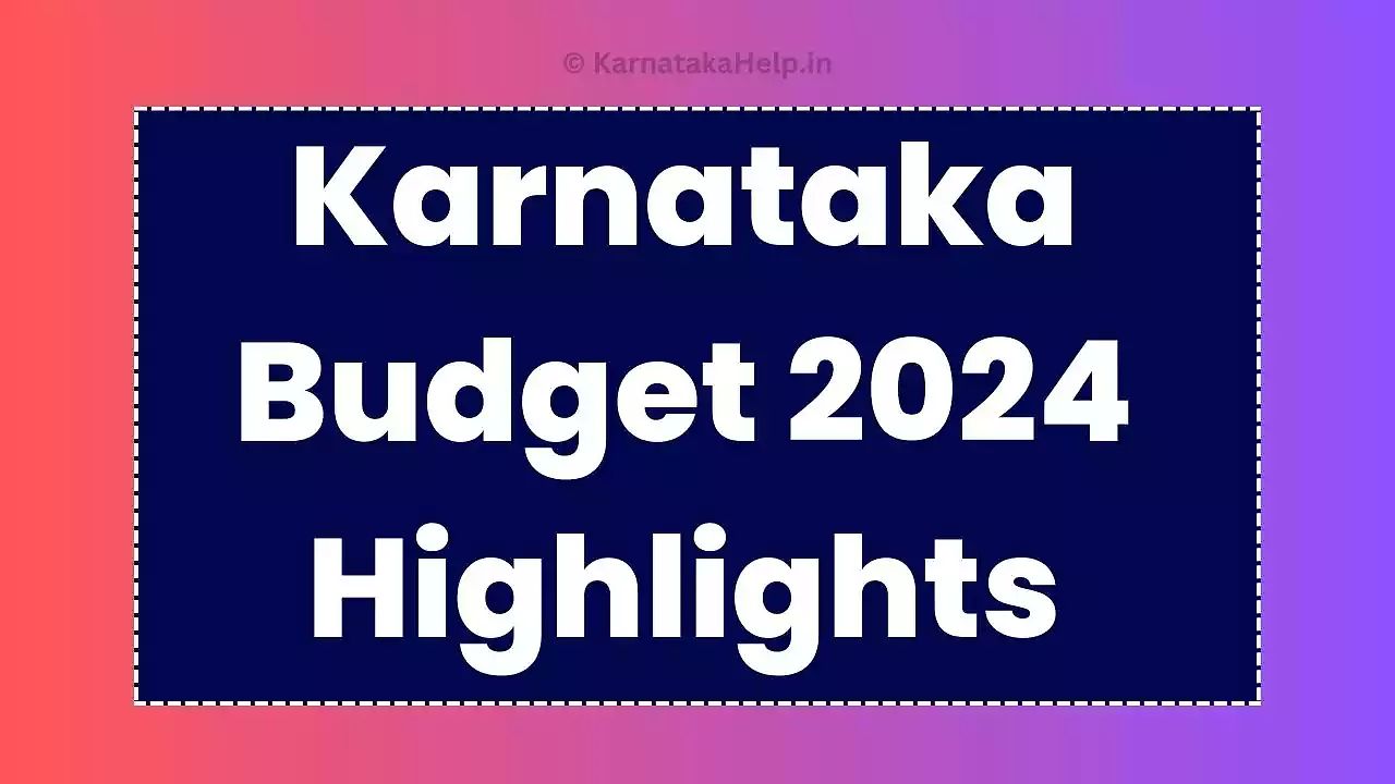 Karnataka Budget 2024
