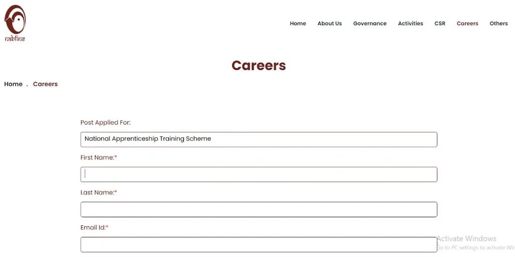 Nabfins Apprentice Application Form 2025
