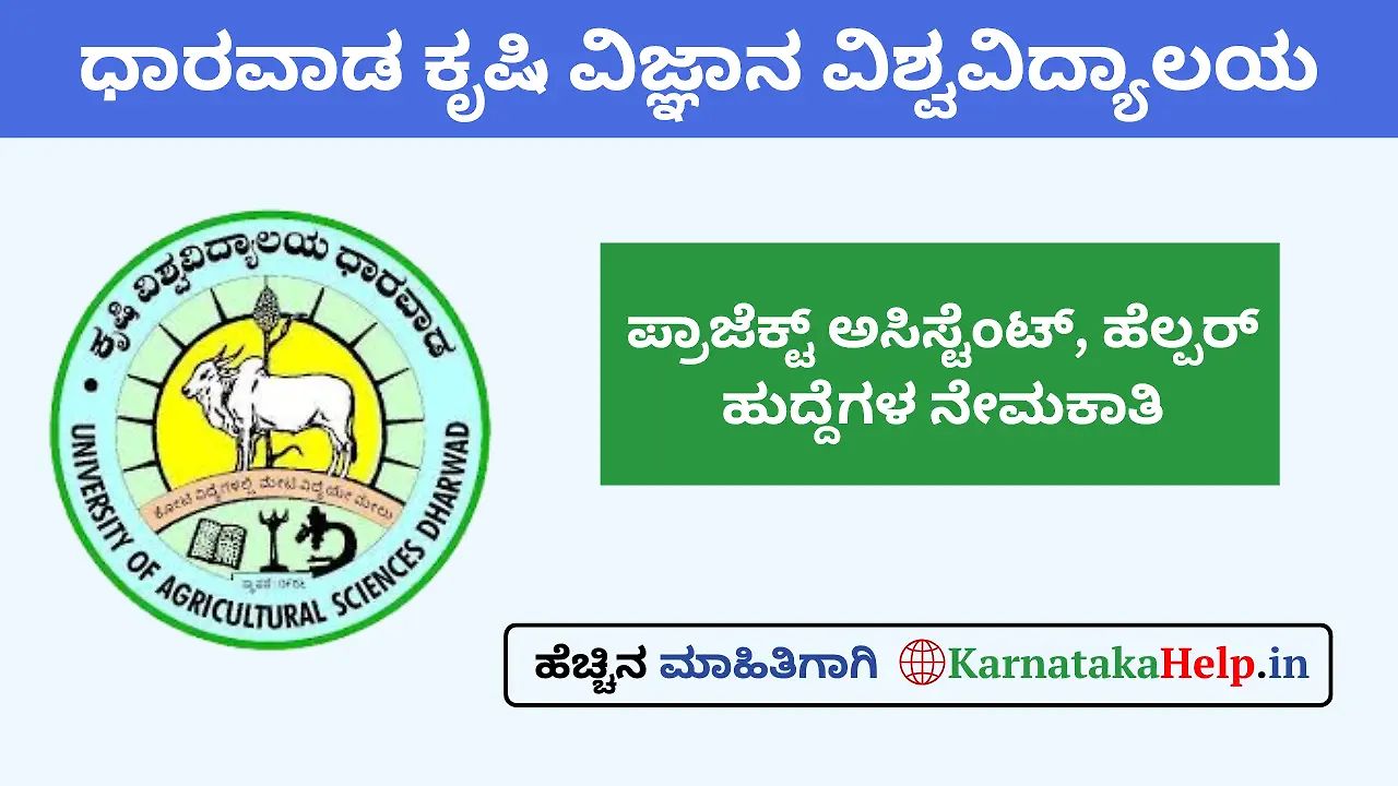 Uas Dharwad Recruitment Notification