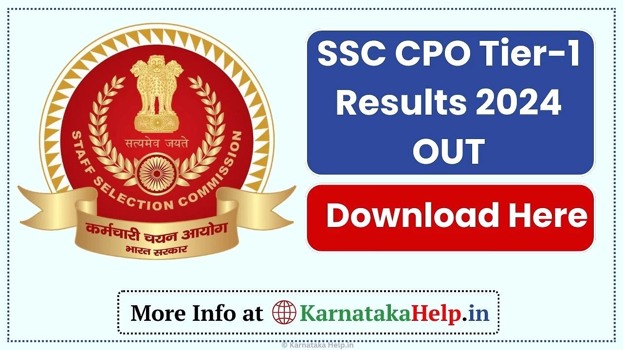 Ssc Cpo Tier-1 Results 2024