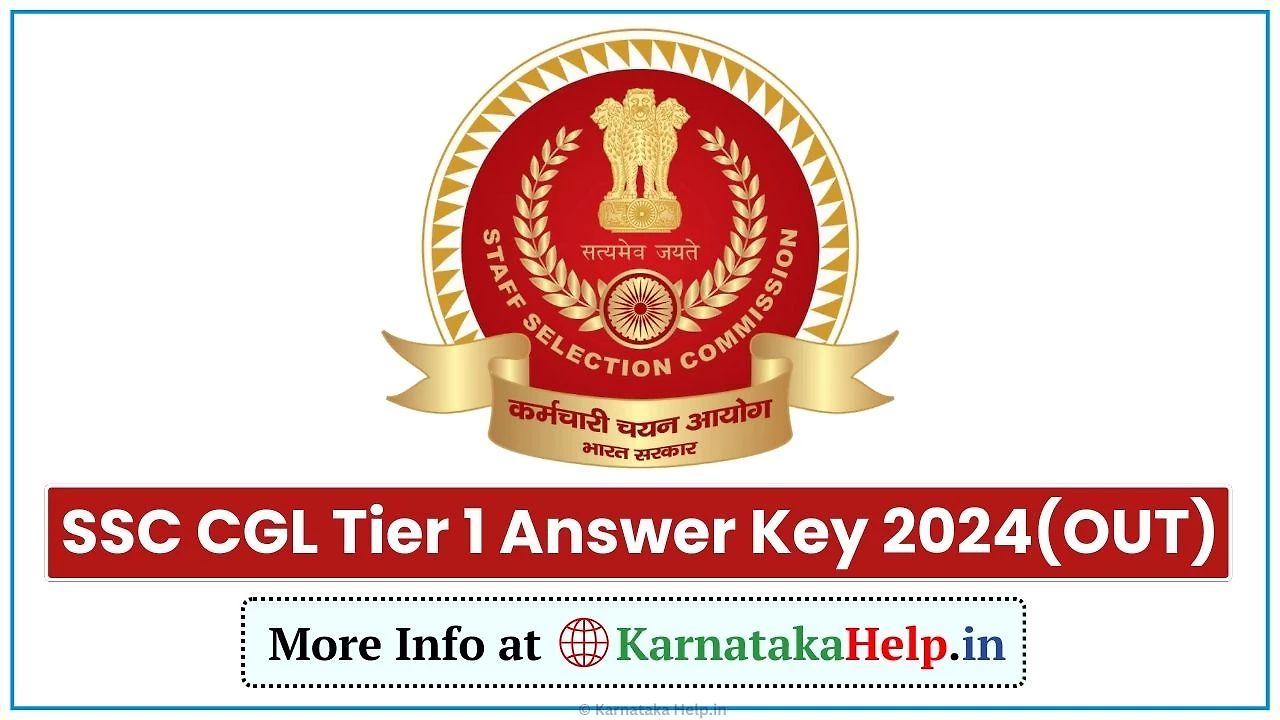 Ssc Cgl Tier 1 Answer Key 2024