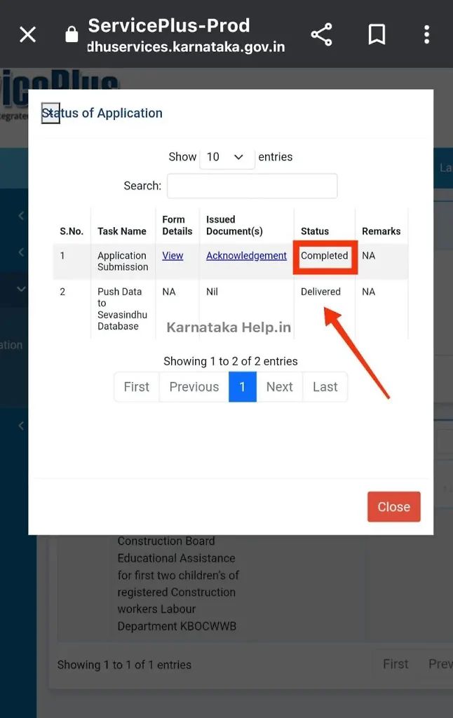 Labour Card Scholarship Status Check 2024 Step-5