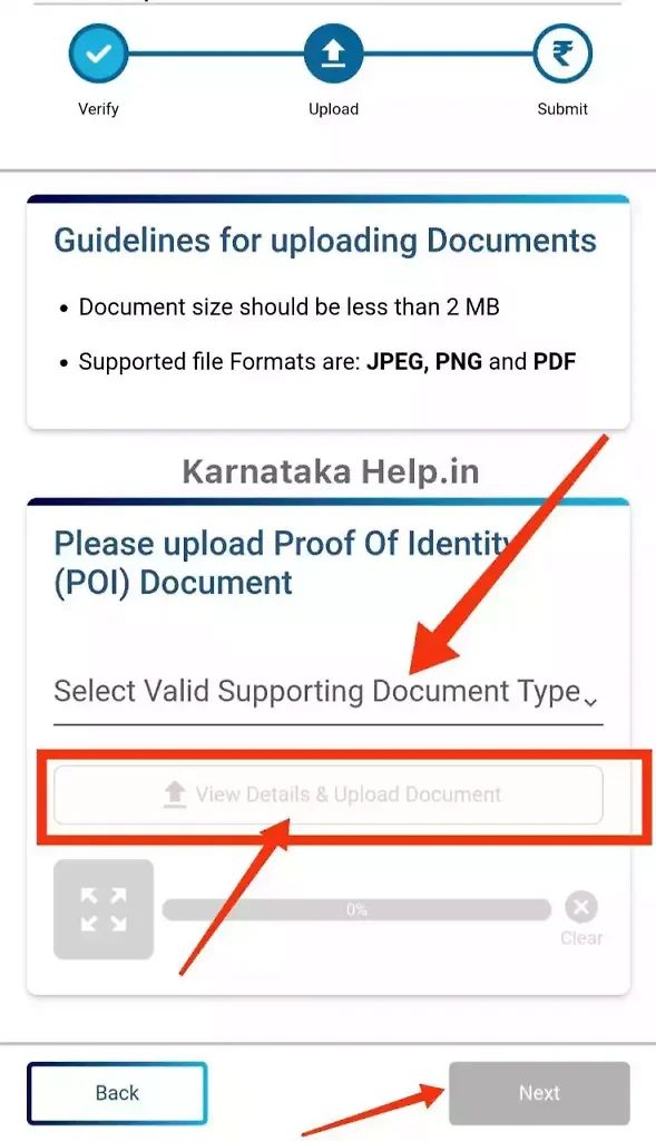 Aadhaar Document Update Online Step 3
