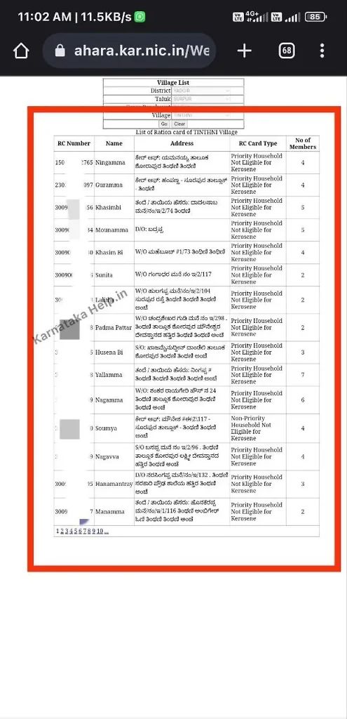 Gruha Lakshmi Dbt Eligible Candidates List