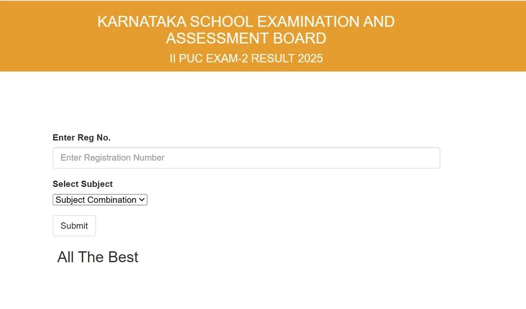 2Nd Puc Exam 2 Result 2025