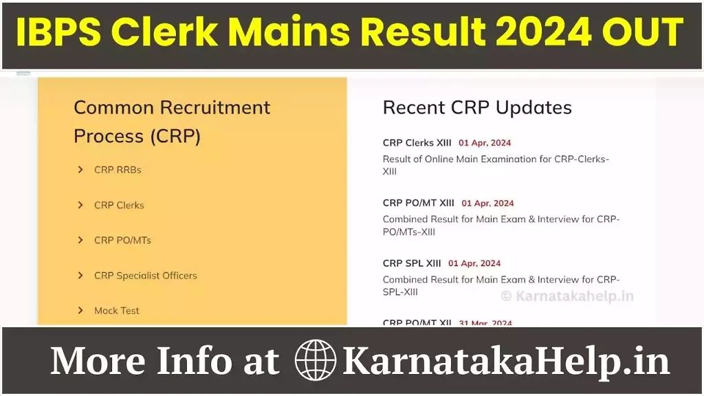 Ibps Clerk Mains Result 2024