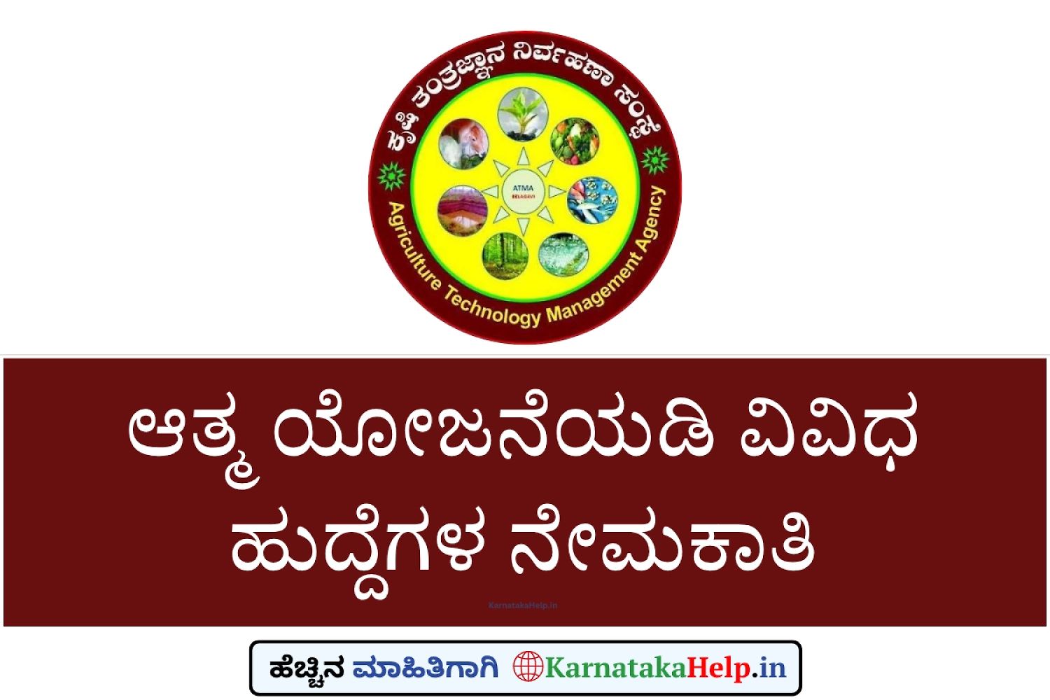 Krushiilakhe Yadagir Btm And Atm Posts Recruitment Under Atma Yojana