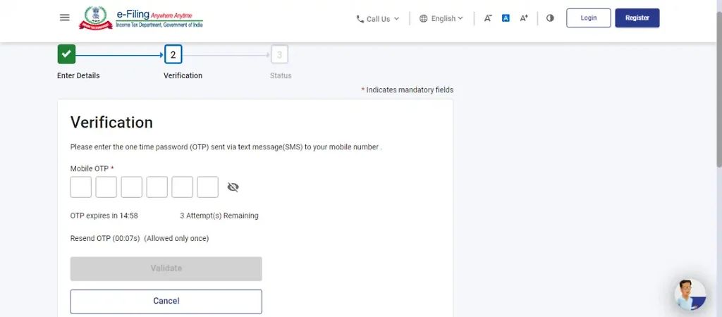 Pan Card Aadhaar Card Link Step 4