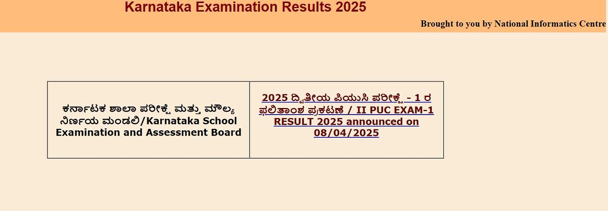 Karnataka 2Nd Puc Result 2025