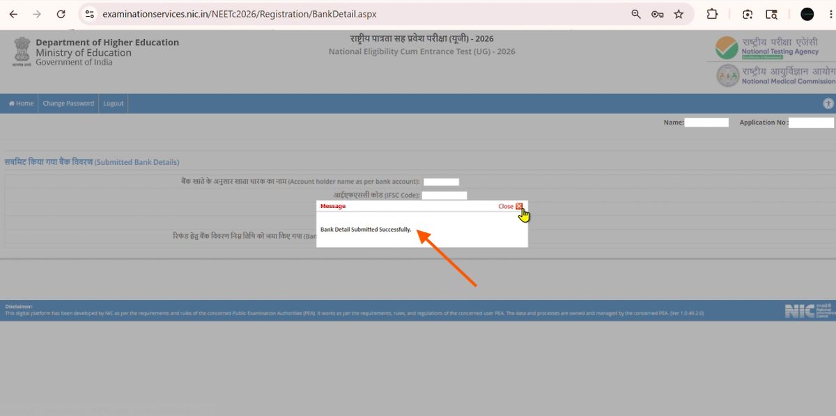 Neet Ug Fee Refund 2026 Registration Step-6