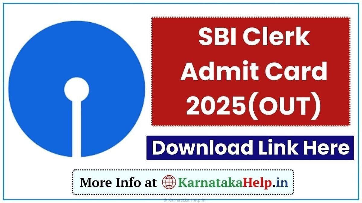 Sbi Clerk Admit Card 2025