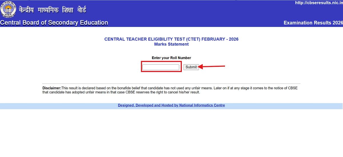 Ctet Feb Result 2026 Window