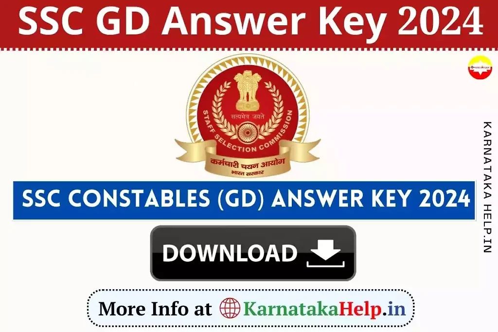 Ssc Gd Constable Answer Key 2024
