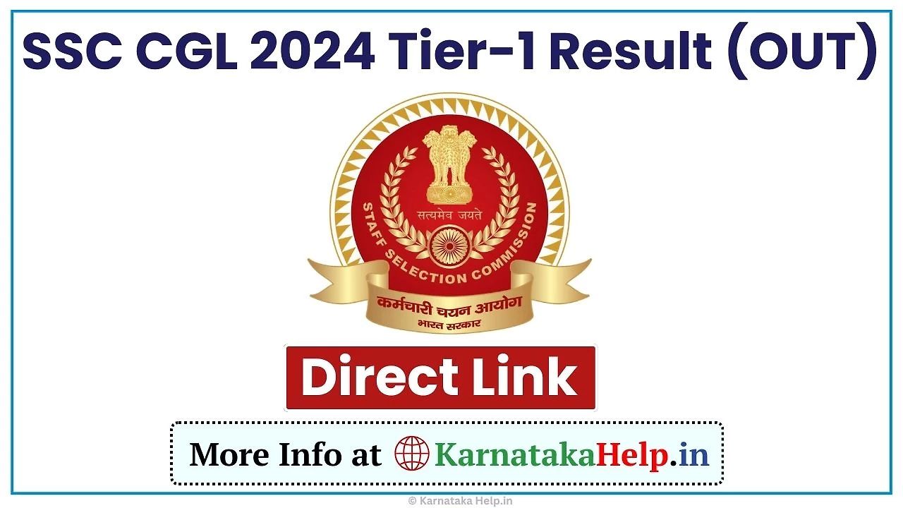 Ssc Cgl Tier-I Result 2024