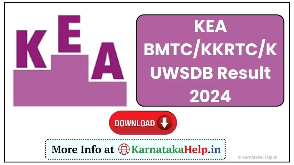 Kea Bmtc/Kkrtc/Kuwsdb Result 2024