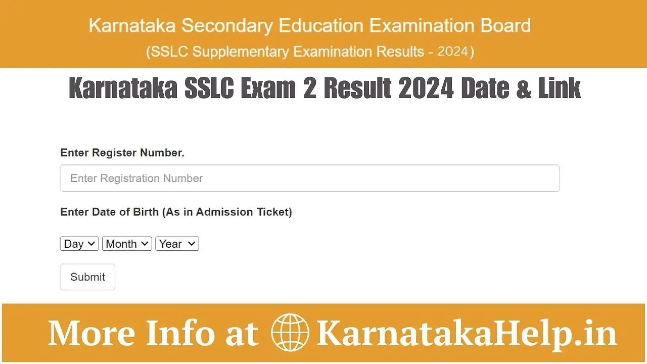 Karnataka Sslc Exam 2 Result 2024 Date