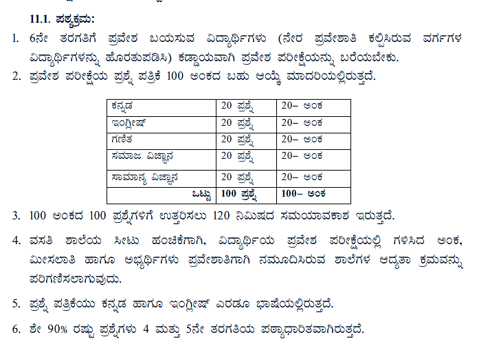 Morarji Desai Exam Syllabus 2025-26