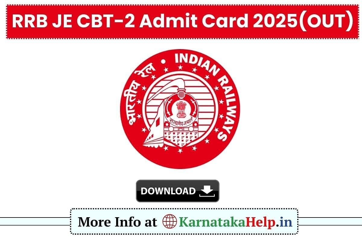 Rrb Je Cbt 2 Admit Card 2025