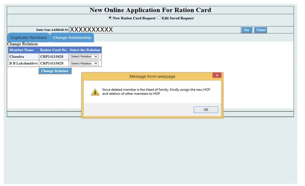New Ration Card Karnataka Online Apply Process -12