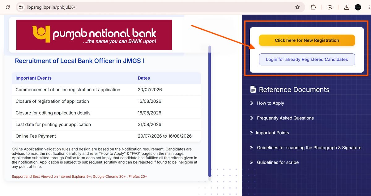Pnb Local Bank Officer Recruitment 2026