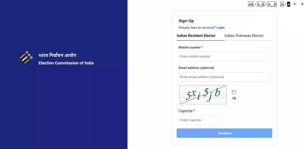 Download Digital Voter Id Card Online Step-1