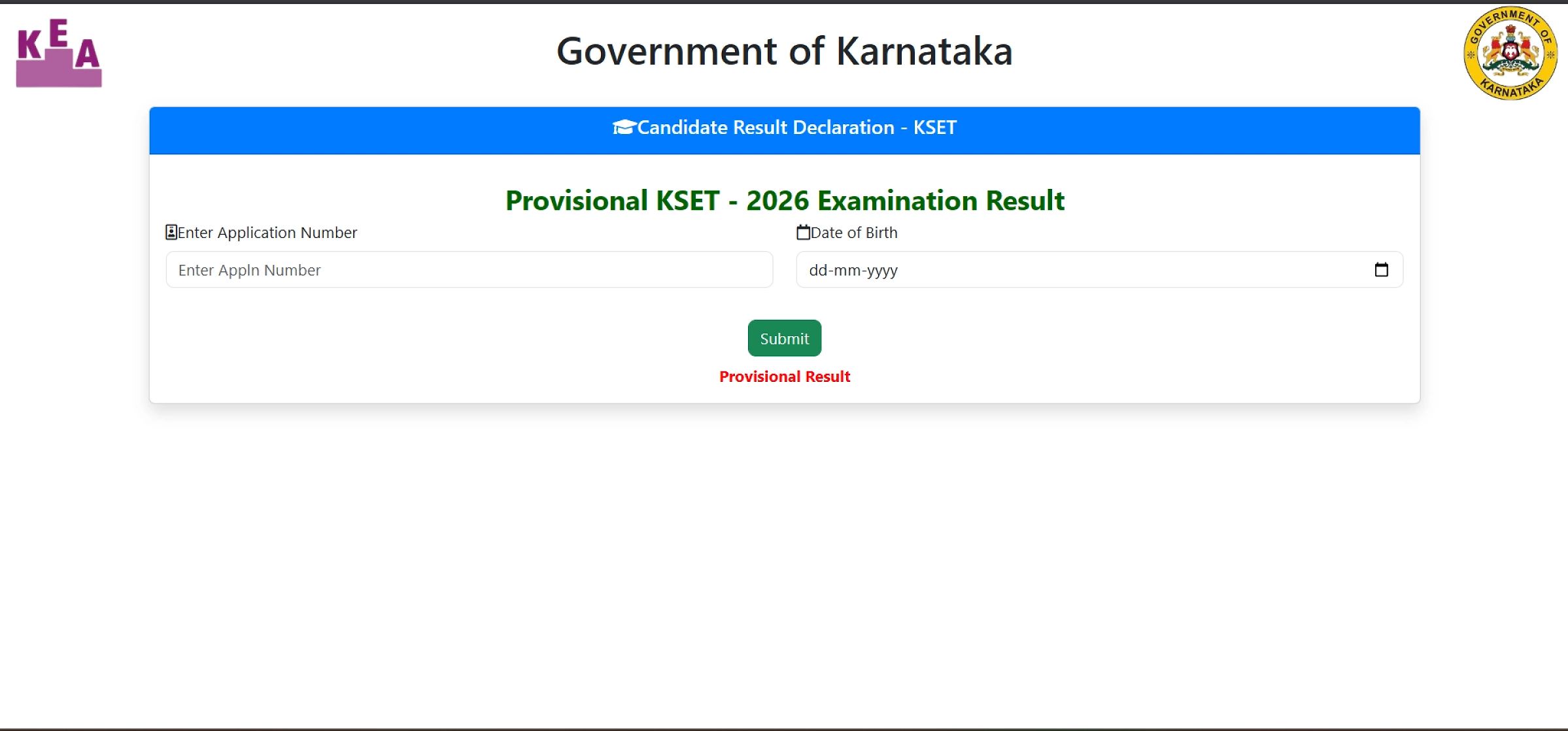 ಕೆಸೆಟ್‌ 2026ರ ತಾತ್ಕಾಲಿಕ ಫಲಿತಾಂಶ ಪ್ರಕಟ