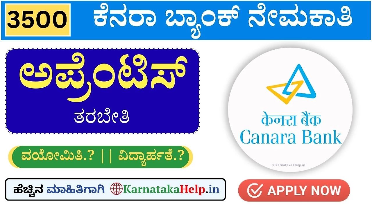 Canara Bank Graduate Apprentice Recruitment 2025 Notification